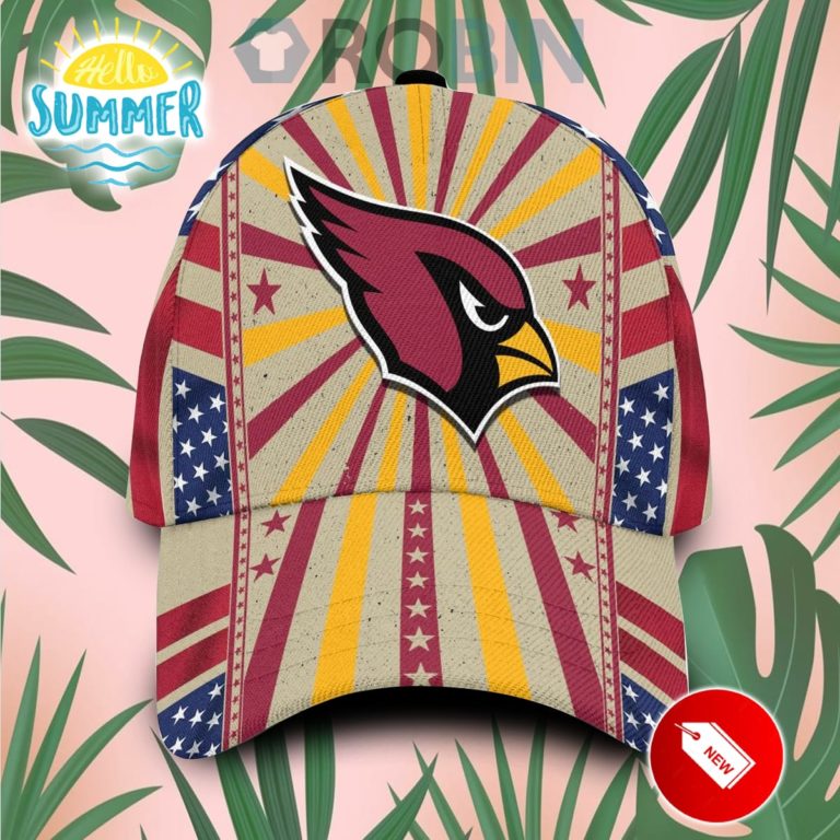 Arizona Cardinals Retro Vintage Design Hawaiian Summer Classic Baseball Cap Hat