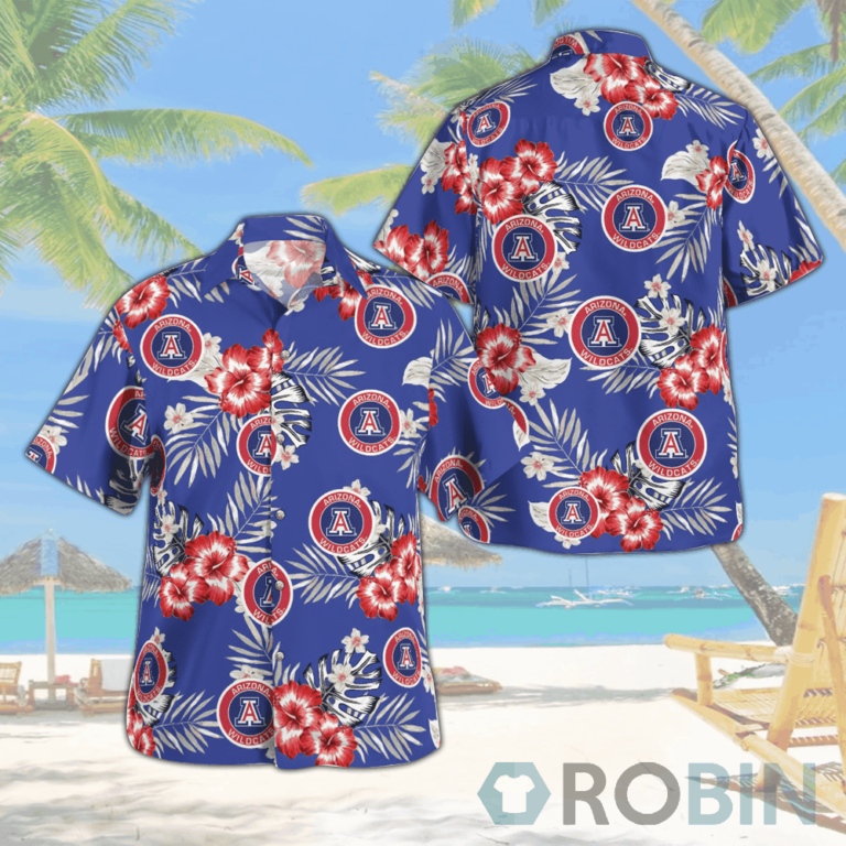 Arizona Wildcats Hawaiian Shirts Beach Short