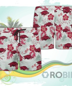 Arkansas Razorbacks Hawaiian Shirts Beach Short