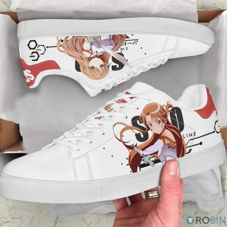 Asuna Yuuki Sneakers Custom Sword Art Online Anime Skateboard Shoes