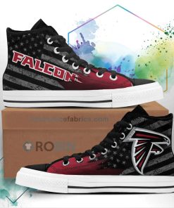 Atlanta Falcons High Top Shoes Custom American Flag Sneakers Atlanta Falcons High Top Shoes Custom American Flag Sneakers