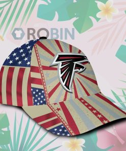 Atlanta Falcons Retro Vintage Design Hawaiian Summer Classic Baseball Cap Hat