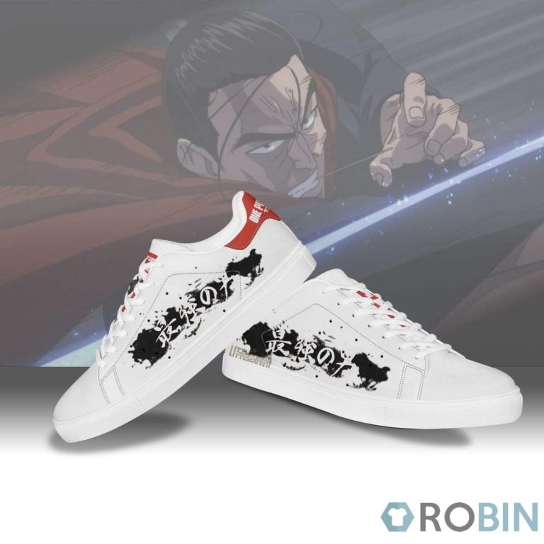 Atomic Samurai Sneakers Custom One Punch Man Anime Skateboard Shoes