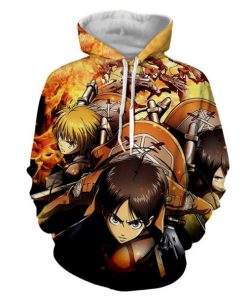 Attack on Titan 3D Printed Hoodie Shirts RB4686