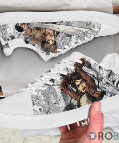 Attack on Titan Shoes AOT Eren Yeager Custom AnimeSkateboard Sneakers Attack on Titan Shoes AOT Eren Yeager Custom AnimeSkateboard Sneakers