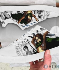 Attack on Titan Shoes Hange Zoe Skateboard Low Top Custom Anime Sneakers