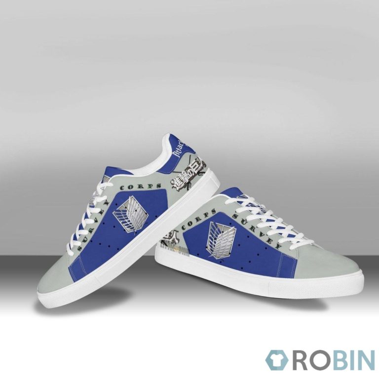 Attack On Titan Shoes Survey Corps Custom Anime Stan Smith Sneakers