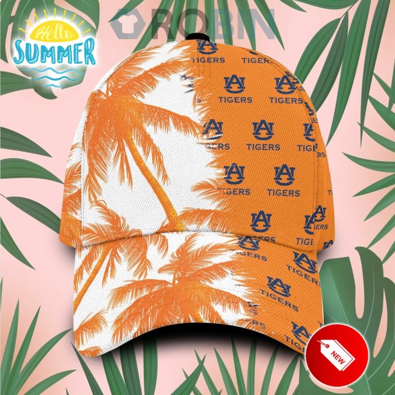 Auburn Tigers Palm Trees Hawaiian Summer Classic Baseball Cap Hat