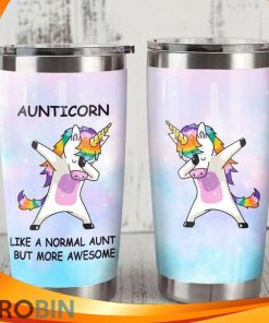 Aunticorn Like A Normal Aunt But More Awesome Unicorn Dab Dance Tumbler