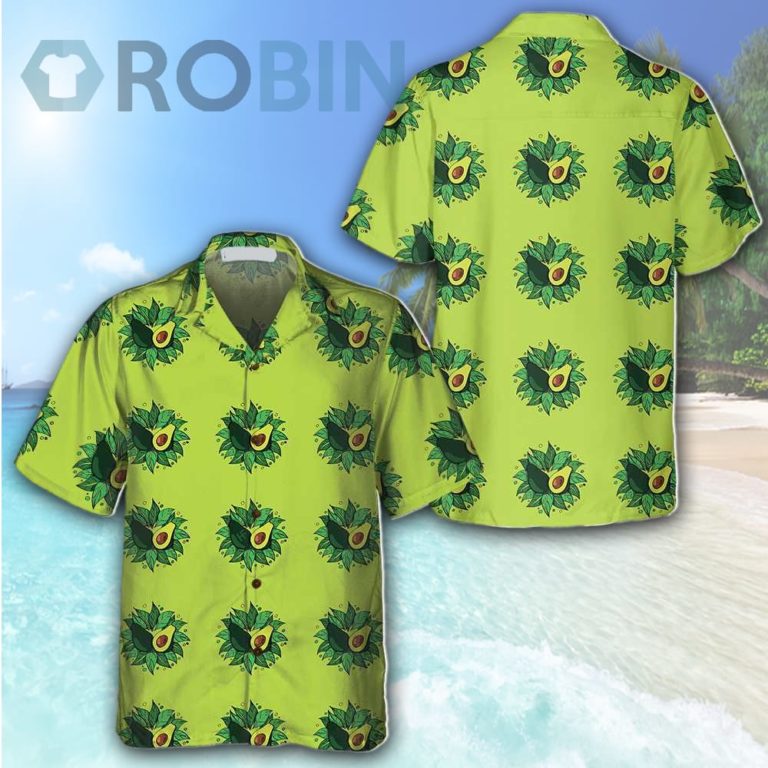 Avocado On Light Green Hawaiian Shirt