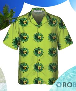 Avocado On Light Green Hawaiian Shirt Avocado On Light Green Hawaiian Shirt