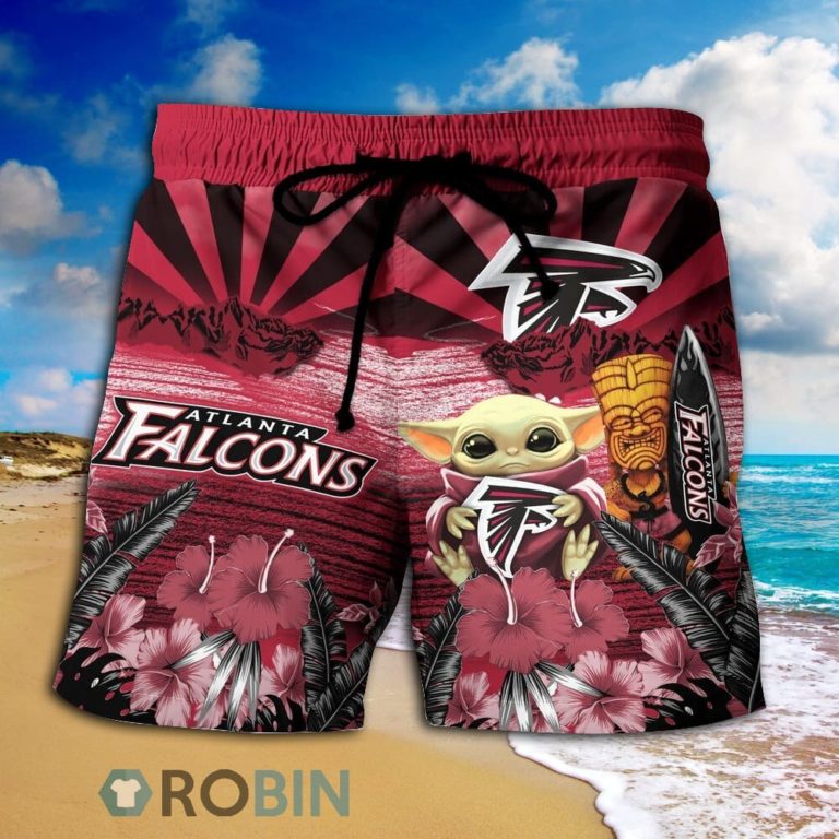 Baby Yoda Atlanta Falcons Nfl Hawaiian Shirt And Shorts
