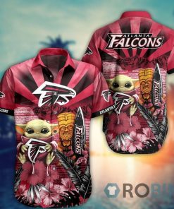 Baby Yoda Atlanta Falcons Nfl Hawaiian Shirt And Shorts