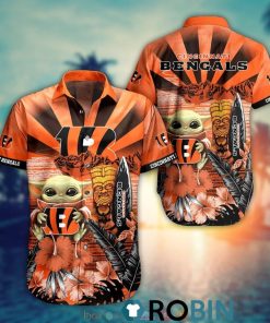 Baby Yoda Cincinnati Bengals Nfl Hawaiian Shirt And Shorts