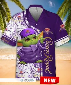 Baby Yoda Crown Royal Hawaiian Shirt Baby Yoda Crown Royal Hawaiian Shirt