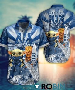 Baby Yoda Indianapolis Colts Nfl Hawaiian Shirt And Shorts