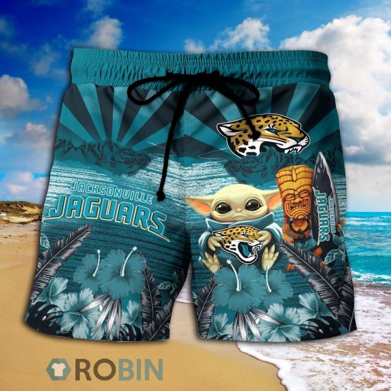 Baby Yoda Jacksonville Jaguars Nfl Hawaiian Shirt And Shorts