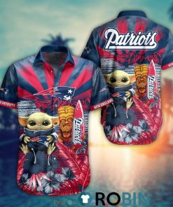 Baby Yoda New England Patriots Nfl Hawaiian Shirt And Shorts