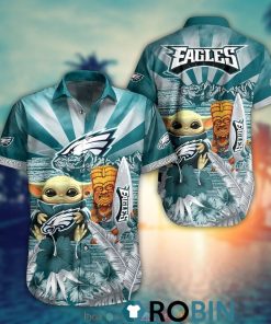 Baby Yoda Philadelphia Eagles Nfl Hawaiian Shirt And Shorts