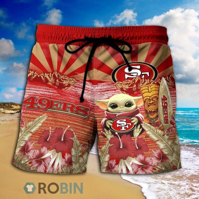 Baby Yoda San Francisco 49ers Nfl Hawaiian Shirt And Shorts