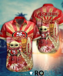 Baby Yoda San Francisco 49ers Nfl Hawaiian Shirt And Shorts