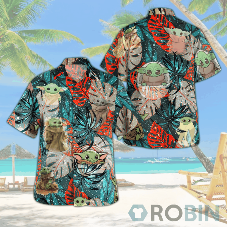 Baby Yoda Star Wars Hawaiian Shirts Beach Short