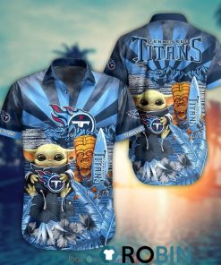Baby Yoda Tennessee Titans Nfl Hawaiian Shirt And Shorts