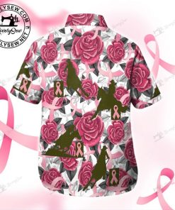 Barrel Racing Breast Cancer Awareness Hawaiian Shirt & Shorts