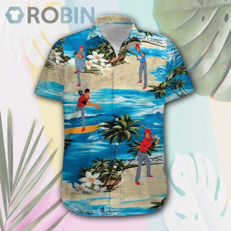 Baseball On The Beach Hawaii Shirt & Shorts