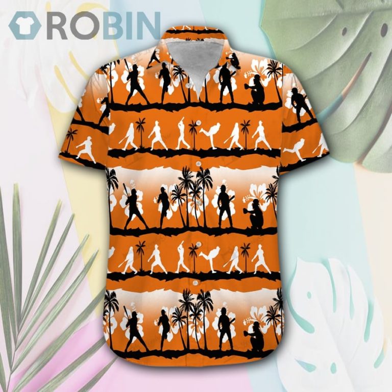 Baseball Sunset Hawaiian Shirt & Shorts