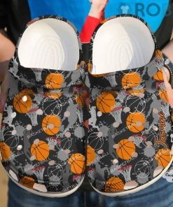 Basketball Personalized Just A Girl Who Loves Crocs Crocband Clog Basketball Personalized Just A Girl Who Loves Crocs Crocband Clog