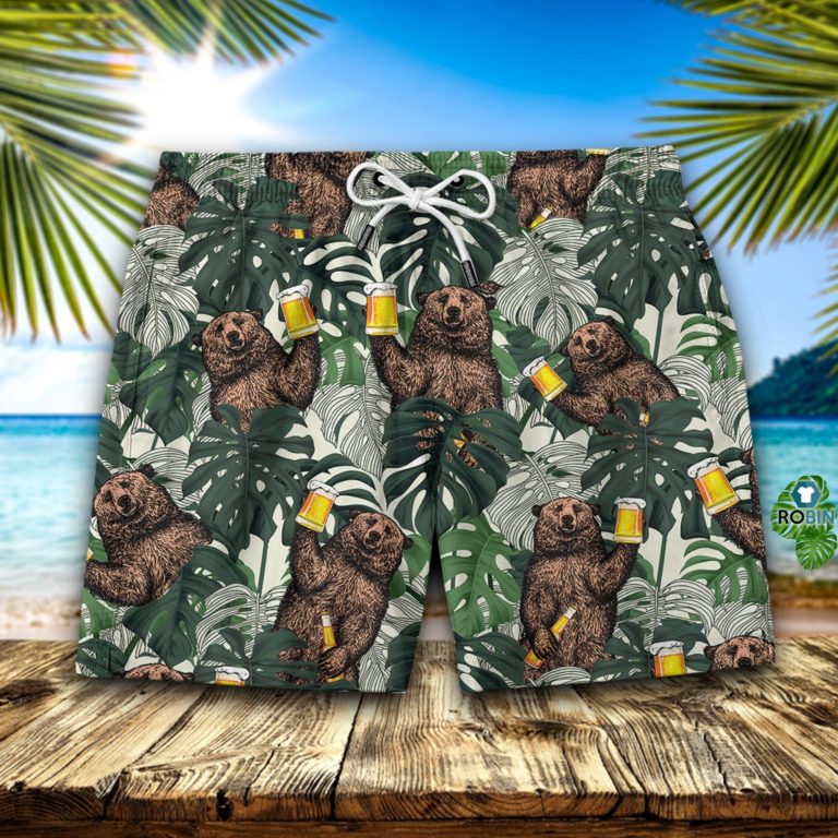 Bear Beer Hawaiian Short