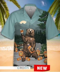 Bear Drink Crown Royal Hawaiian Shirt