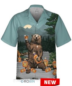Bear Drink Crown Royal Hawaiian Shirt