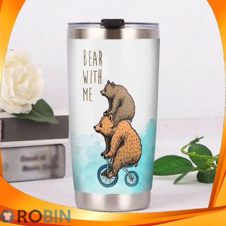 Bear With Me Cycling Tumbler