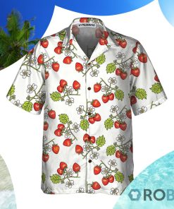 Beautiful Strawberry Seamless Pattern Hawaiian Shirt Beautiful Strawberry Seamless Pattern Hawaiian Shirt