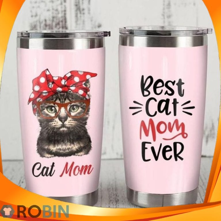 Best Cat Mom Ever Bandana Tumbler