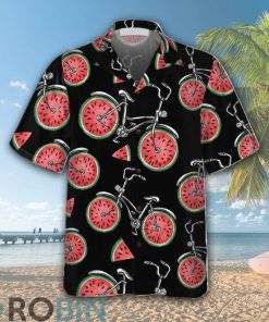 Bicycles With Watermelon Wheels Hawaiian Shirt
