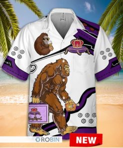 Bigfoot Crown Royal Hawaiian Shirt