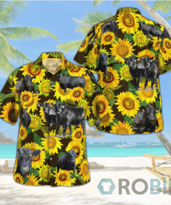 Black Angus Cattle Loves Hawaiian Shirts Beach Short