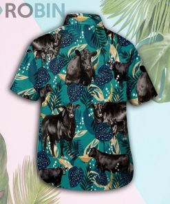 Black Angus Cow Hawaii Shirt & Shorts