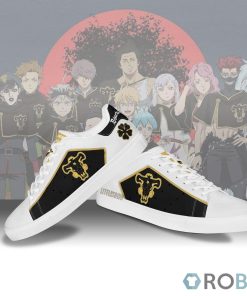 Black Clover Black Bull Skateboard Shoes Custom Anime Sneakers