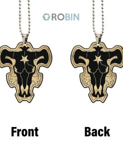 Black Clover Black Clover Symbol Acrylic Car Ornament Black Clover Black Clover Symbol Acrylic Car Ornament