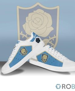 Black Clover Blue Rose Skateboard Shoes Custom Anime Sneakers