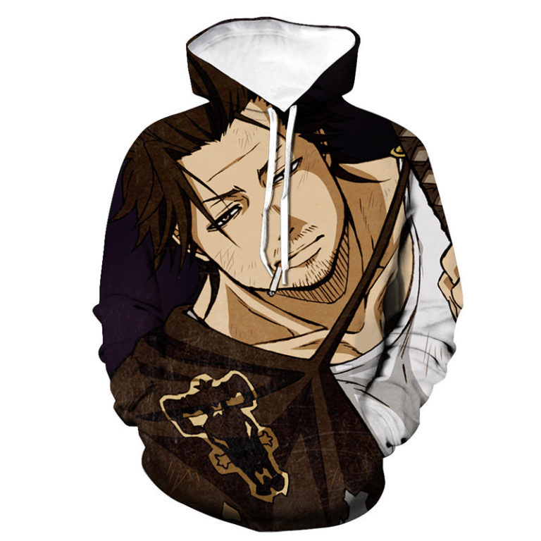 Black Clover Hoodie Shirts – Anime 3D Printed Hooded