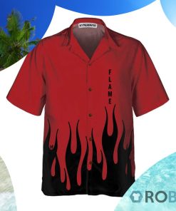 Black Flame Hawaiian Shirt