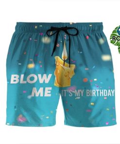 Blow Me Candle Beach Shorts Swim Trunks Blow Me Candle Beach Shorts Swim Trunks