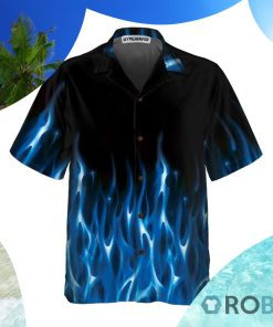 Blue Flame Hawaiian Shirt
