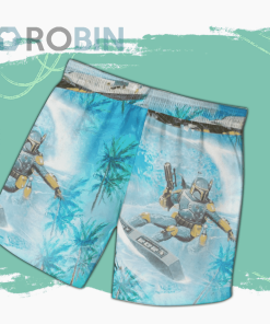Boba Fett Surfing Star Wars Hawaiian Shirts Beach Short