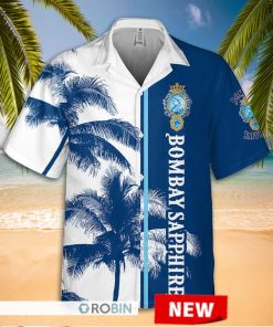 Bombay Sapphire Gin Palm Tree Hawaiian Shirt Bombay Sapphire Gin Palm Tree Hawaiian Shirt